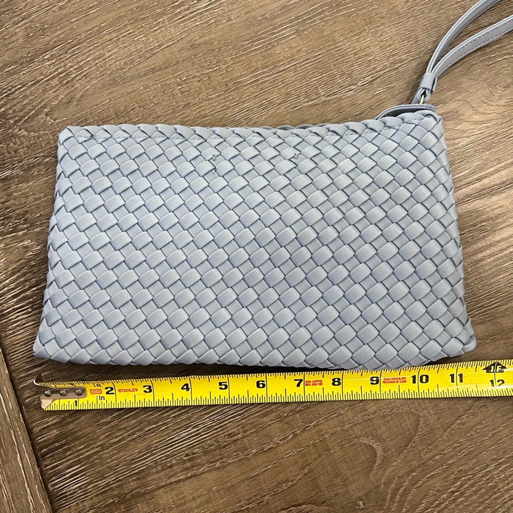 Woven Blue Clutch